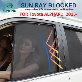 4 шт./компл. Или 2 шт./компл. Магнитные солнцезащитные козырьки на боковых окнах автомобиля, сетчатые шторки для Toyota ALPHARD 2015 2016 2017 2018 2019