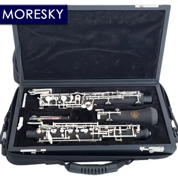 MORESKY Professional C-Key Oboe, Полностью автоматический гобой, Посеребренные клавиши S12