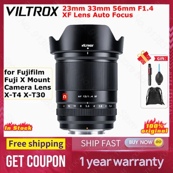 Viltrox 23 мм 33 мм 56 мм Объектив F1.4 XF С Автоматической Фокусировкой Портретные Объективы с большой диафрагмой для Объектива камеры Fujifilm Fuji X Mount X-T4 X-T30