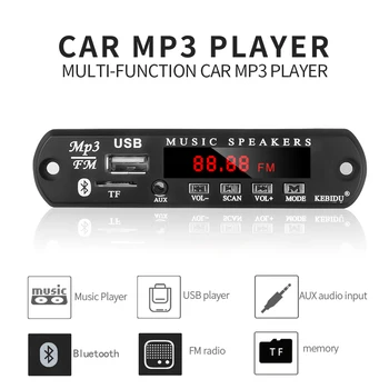 Модификация автомобильного аудио 5V-12V Bluetooth MP3-плеер Комплект Беспроводной FM-приемник Плата MP3-декодера USB 3,5 ММ музыкальный Аудио Адаптер