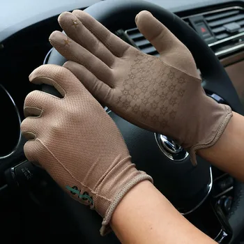 Мужские весенне-летние тонкие эластичные короткие перчатки мужская летняя солнцезащитная водительская перчатка с сенсорным экраном на всю ладонь R1241