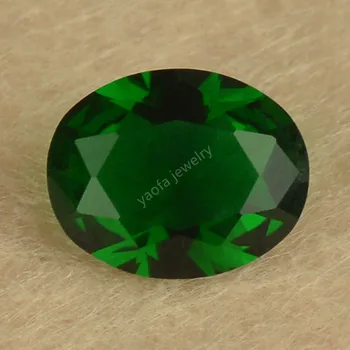 Продажа стеклянных бусин 2x3 ~ 15x20 мм 5A темно-зеленого цвета, драгоценных камней овальной формы, бриллиантовой огранки, сыпучих синтетических стеклянных камней для ювелирных изделий