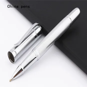 Роскошное качество 715 Platinum Big body тяжелая Деловая офисная Ручка-Роллер со Средним кончиком, Новая подарочная ручка в списке